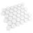 Metro 2" Hex Matte White 11-1/8" x 12-5/8" Porcelain Mosaic Floor and Wall Tile