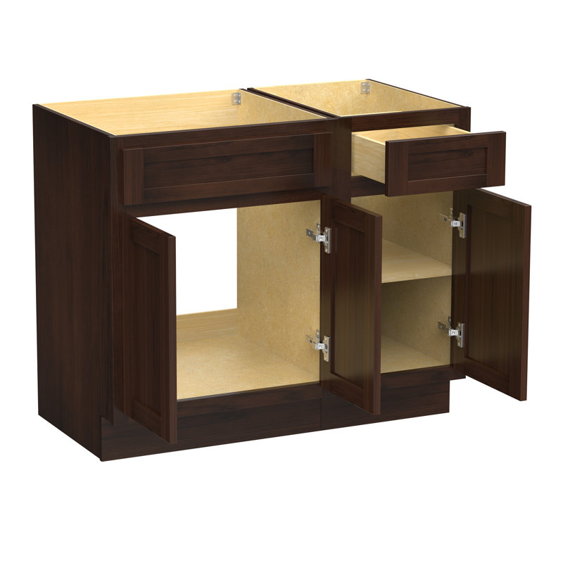 39'' Single Bathroom Vanity Base Only, Brown