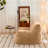 Bean Bag Chair, Comfy Bean Bag Sofa With Back Support, Faux Fur Bean Bag Chair For Adults, Stuffed Floor Sofa For Living Room, Bedroom, Apartment, Khaki-2038418815-2038418813