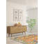 Tapis unique en laine nouvel âge 3 pi 5 po x 4 pi 11 po