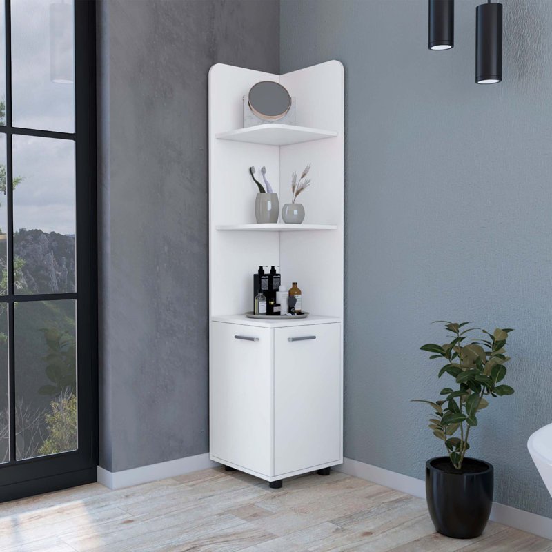 2-Door 4-Shelf Tall Storage Cabinet
