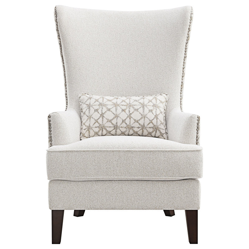 Fauteuil d'appoint rembourré à oreilles