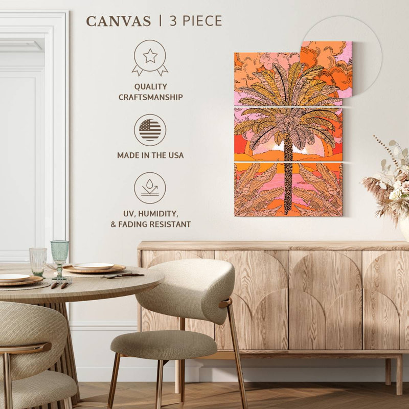 Palmier orange Harnek, H 57 po x l 36 po