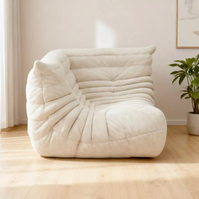 Fauteuil à billes sans accoudoirs, fauteuils à billes, chauffeuse douce sans accoudoirs, chauffeuse en mousse à mémoire de forme, canapé d'angle modulaire