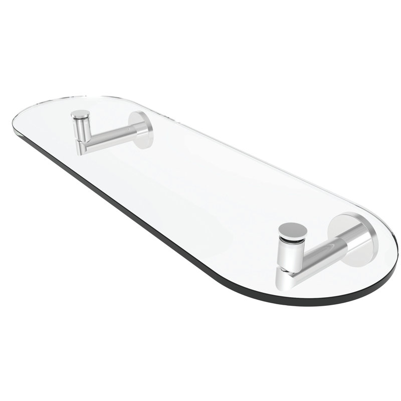 Sine Shelf, Polished Chrome, 2.5" H x 24" W x 5.7" D