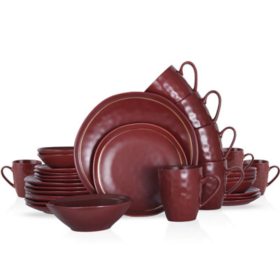 Stone Lain Clara 32-Piece Dinnerware Set Porcelain