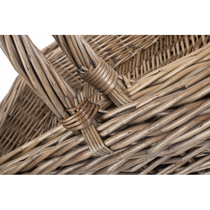 Brambly Cottage 2 Piece Wicker Garden Trug Basket set
