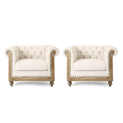 Anduin 39'' Wide Tufted Chesterfield Chair