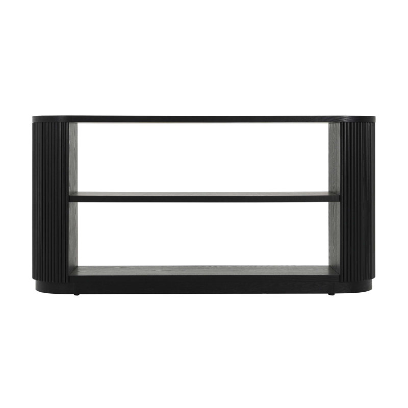 Modern Entryway Console Table, Black