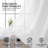 Cheala Solid Sheer Curtains for Living Room and Bedroom 54"W x 84"L Window Sheers Window Drapes-1636037748