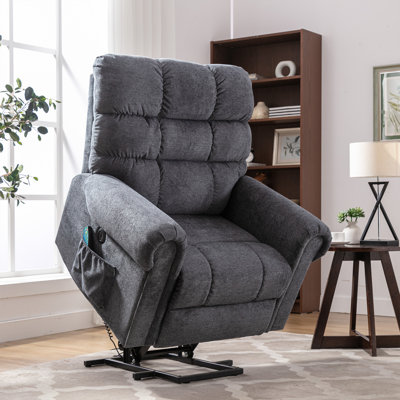 Vayun 41'' Oversized Power Lift Chair - Heated Massage Electric Recliner with USB and Pocket