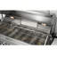 Ensemble d'îlot de cuisine extérieur modulaire 3 pièces VESTIVium - Tout en acier inoxydable avec barbecue au gaz à 6 brûleurs, brûleur latéral et brûleur infrarouge arrière, évier, réfrigérateur et comptoir en quartz blanc-128704533-126090286