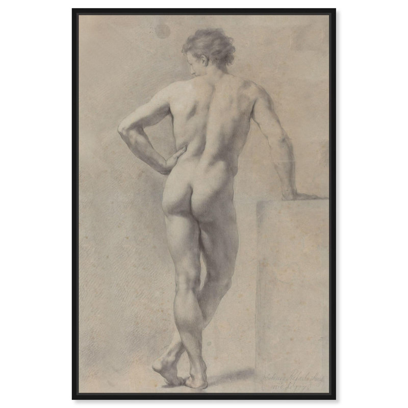 «Unveiling Extase», toile classique par Art Remedy, Cadre noir, H 37 po x l 25 po