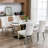 Modern Dining Chair With Beige Velvet Cover And Stainless Steel Legs, 2 High Upholstered Legs Back, 2, Color-857982677-857982686