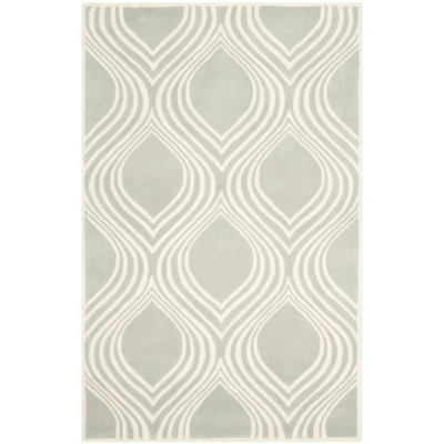 Oglesbee Hand Tufted Wool Geometric Rug