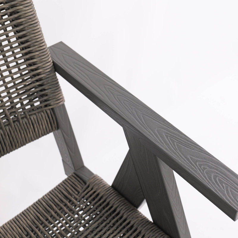 Ensemble de 2 chaises de salle à manger toutes saisons convenant aux dîners de jardin et aux espaces de repas extérieurs polyvalents