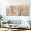 Ensemble de 3 tableaux abstraits sur toile, représentant des feuilles d'automne et des branches d'arbre, pour la décoration du salon, de la chambre ou de la maison.-2143260217