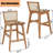 Rattan Counter Stool With Solid Wood Frame-858168122