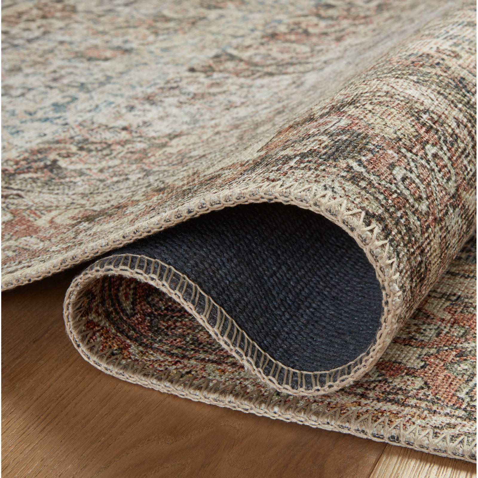 Amber Lewis x Loloi Georgie Multi / Spice Area Rug, Runner 2'6" x 9'6"