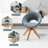 Friedhart Velvet Swivel Armchair-1794633483