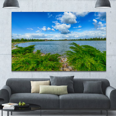 «Landscape with Green and Waters», reproduction de photo sur toile tendue