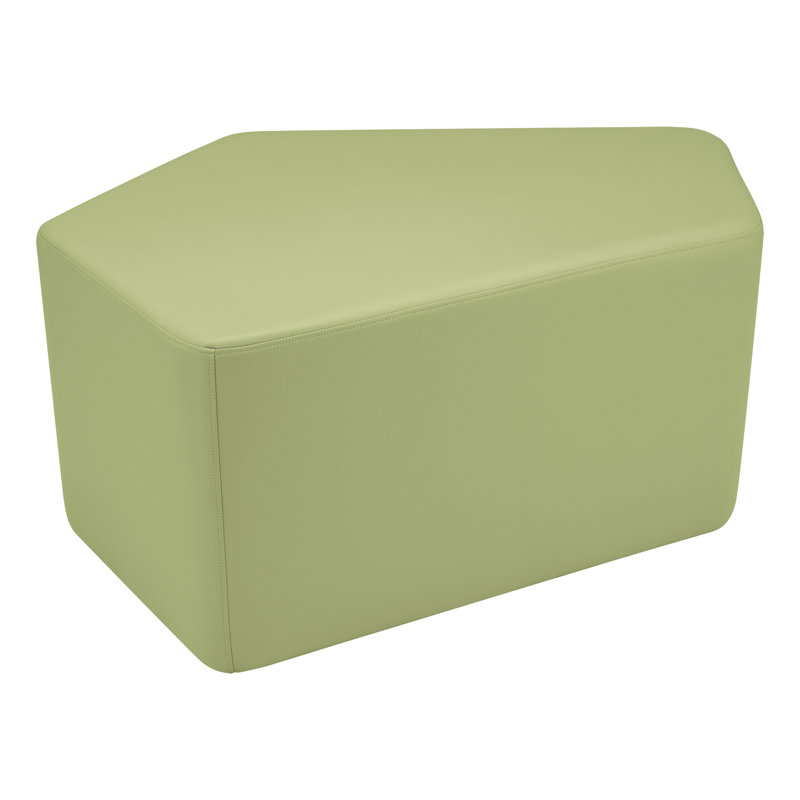 Tabouret Communedi Structuré de Learniture, H 18 po x l 39 po x P 28 po, Vert fougère, Non