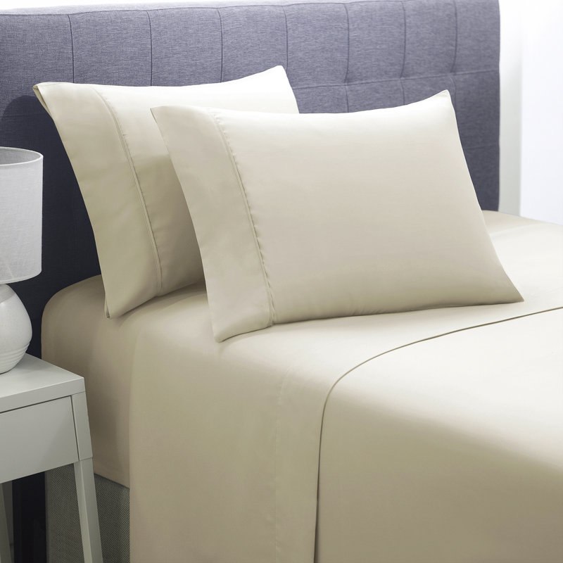 Microfiber Twill Sheet Set, Sand , California King 
