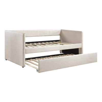 Nestlecove Upholstered Daybed With Pullout Trundle by Homelegance