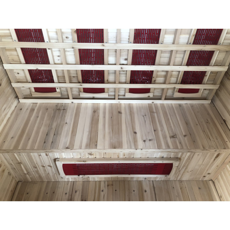 Grandby 3-Person Outdoor Infrared Sauna with Canadian Hemlock Wood