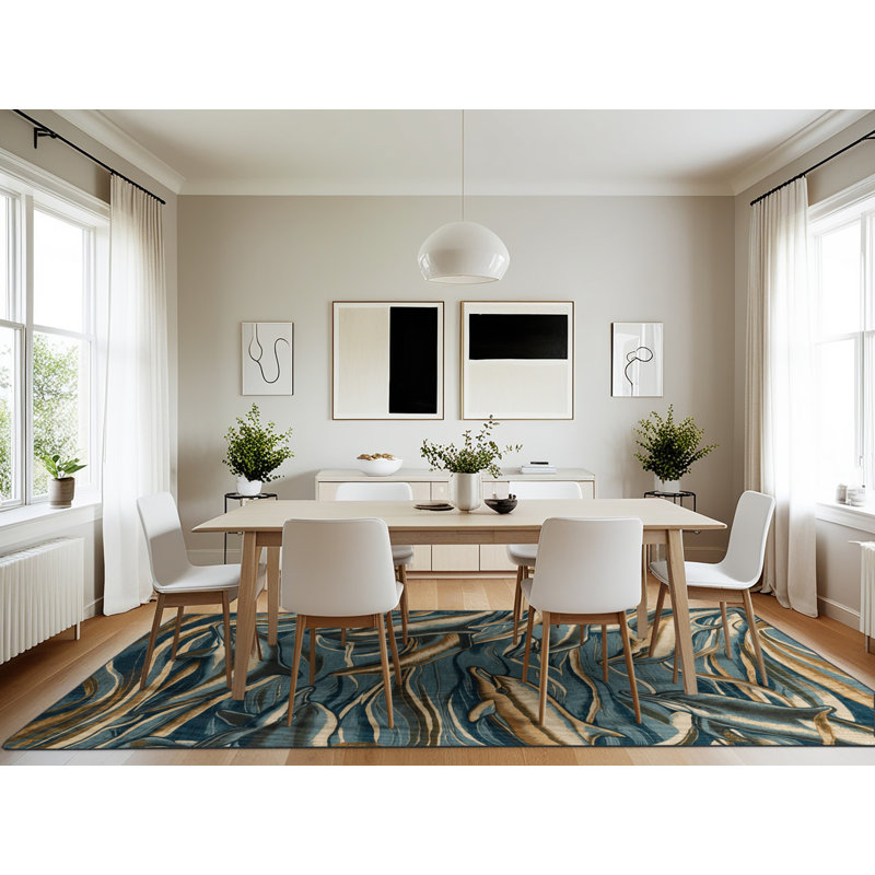 Tapis gris lavable à la machine, Rectangulaire 7 pi x 10 pi