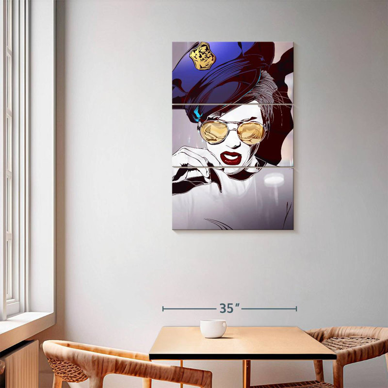 Babe Cop, 57" H x 36" W