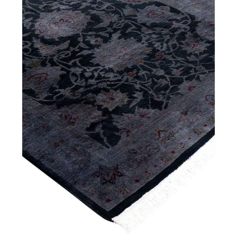 Overdyed One-of-a-Kind Runner 2'7" X 16'3" Hand Knotted Area Rug