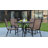 Elgin 5-Piece Rippled Glass Outdoor Patio Table Set with 4 Chairs by Flash Furniture-1609183236
