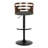 Swivel Upholstered Adjustable Height Counter Stool with Metal Frame-92718755