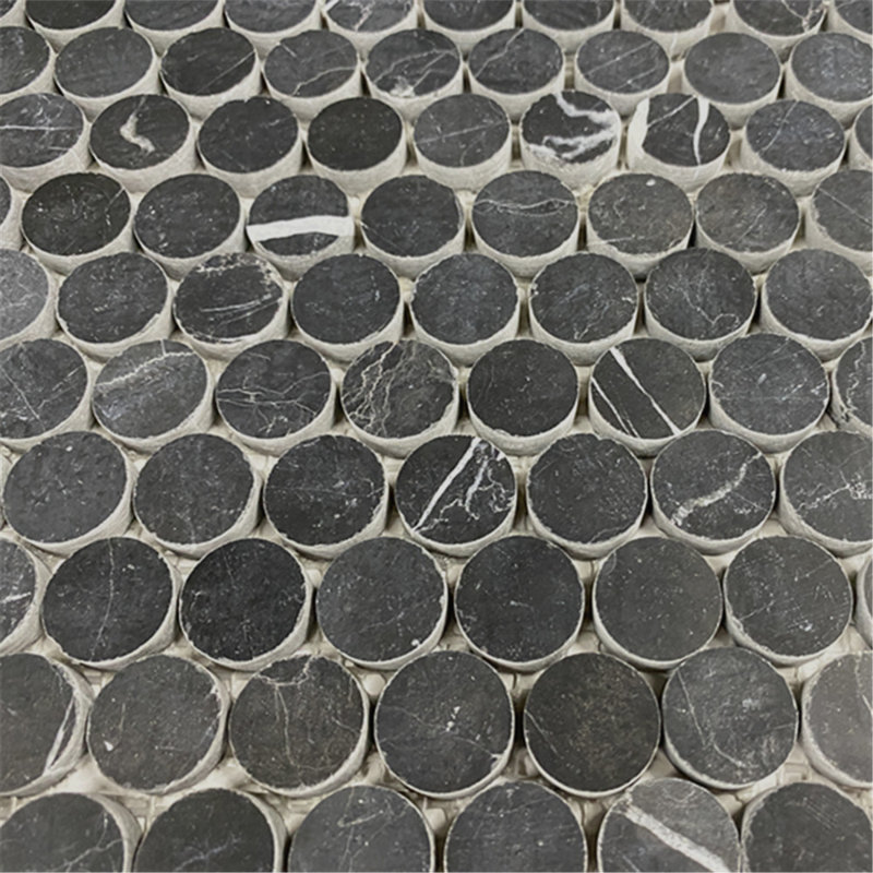 12" x 11" Marble Fish Scale Mosaic Wall & Floor Tile