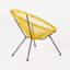 Chaise ANson, ensemble de 2 - Jaune