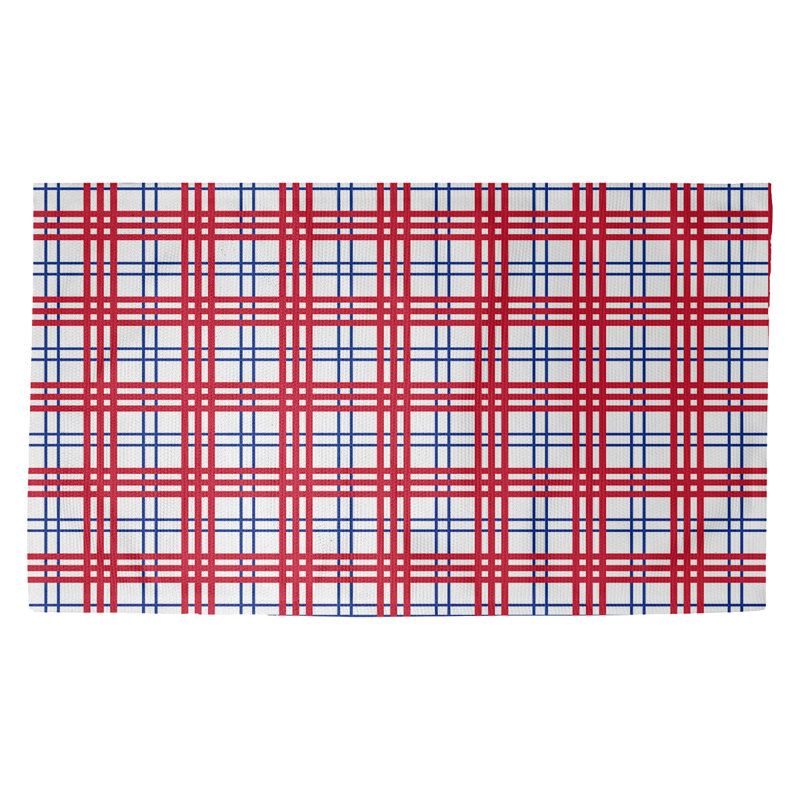 Plaid Indoor Rug, Rectangle 2' x 3'