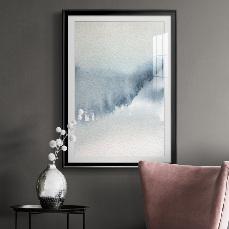 Summer Rain II - peinture encadrée, H 30,5 po x l 42,5 po x P 1,5 po, Noir