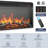  Brookelle 67.8'' Media Console TV stand W/Storage Credenza with Electric Fireplace Included-1684302485