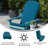 Indoor/Outdoor Rocking Adirondack Chairs with Cushions-721727232