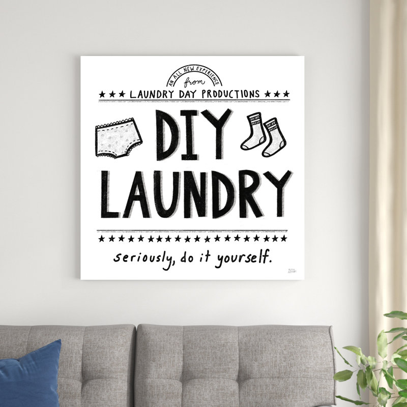 " DIY Laundry " by Melissa Averinos, 30" H x 30" W 