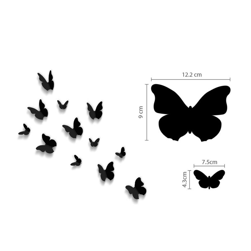 Décalcomanie murale papillon très pissenlit et 3d
