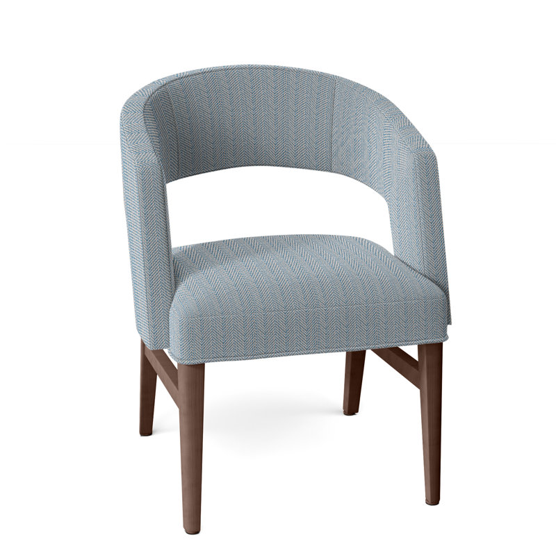 Chaise avec accoudoirs Bryant, Noyers, Perigold Posh Sky