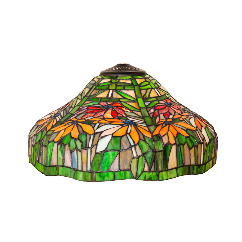 Lamp Shade, Orange/Green/Blue/Russet