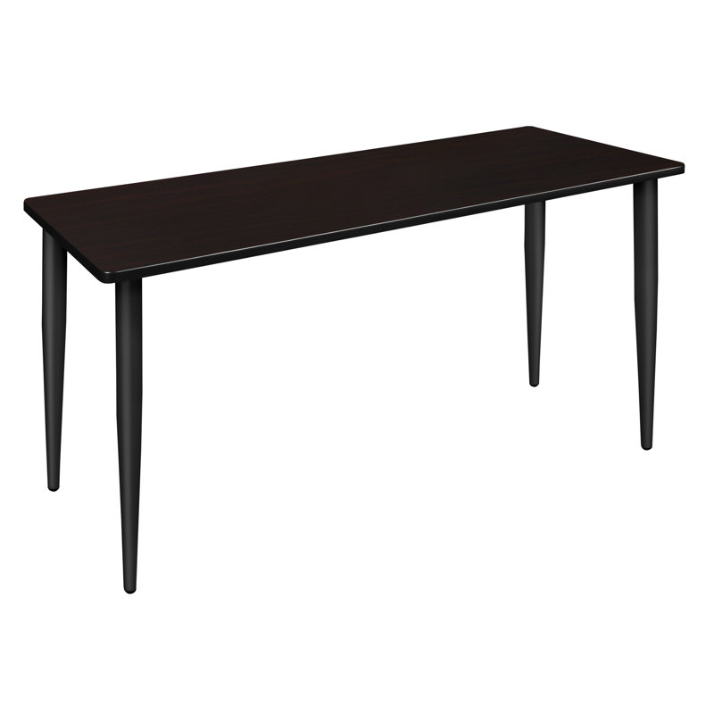Plateau de table de formation Kahlo, pieds fuselés, H 29 po x L 66 po x l 24 po, Gris, Noir