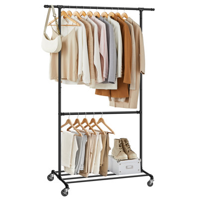 Mccrady 130cm Rolling Clothing Rack