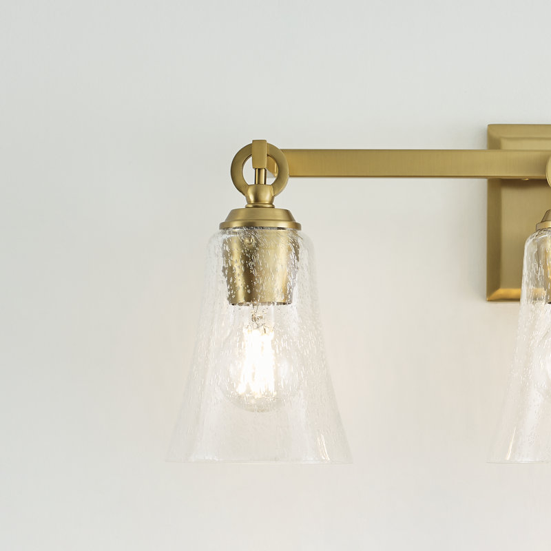 Monterro 3 - Light Vanity Light, Burnished Brass