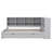 Daybed With 2 Storage Drawers And L-Shaped Storage Cabinets, Solid Wood Sofa Bed Daybed Frame With LED Light And USB Ports-1053199181