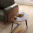 25"W Solid Oak  Mid-Century Modern Oval Side Table-229242155-232417512