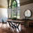 Nut-brown Rectangular Solid Wood Dining table-570143460